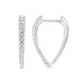 14k White Gold Hoop Earrings
