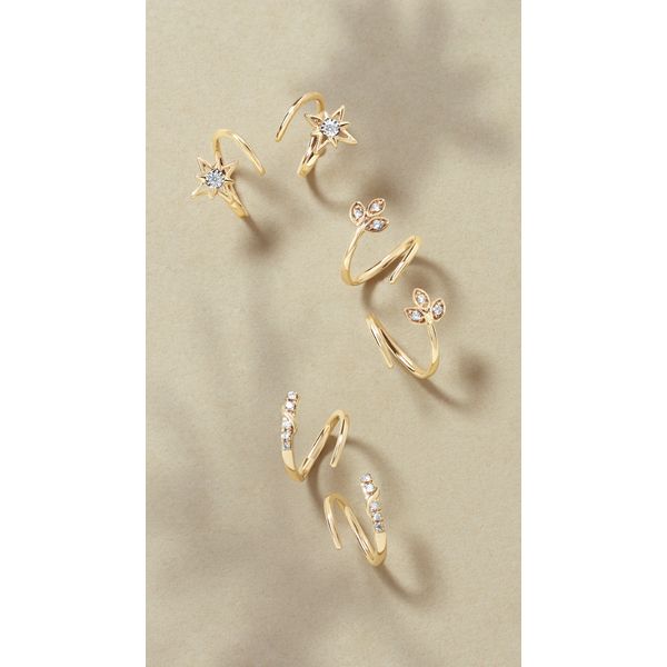 14k Yellow Gold Hoop Earrings - Image 2