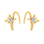 14k Yellow Gold Hoop Earrings - Image 3