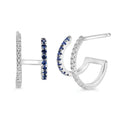 10k White Gold Hoop Earrings