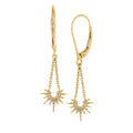 10k Yellow Gold Diamond Earrings
