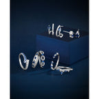10k White Gold Hoop Earrings - Image 3