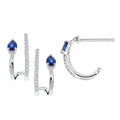 10k White Gold Hoop Earrings