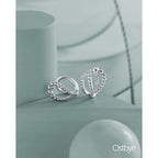 10k White Gold Hoop Earrings - Image 2