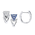 10k White Gold Hoop Earrings