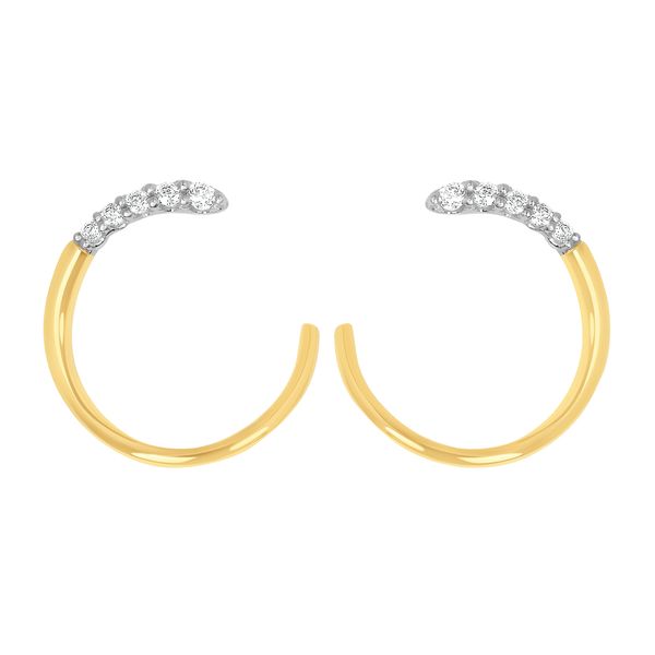 14k Yellow Gold Hoop Earrings