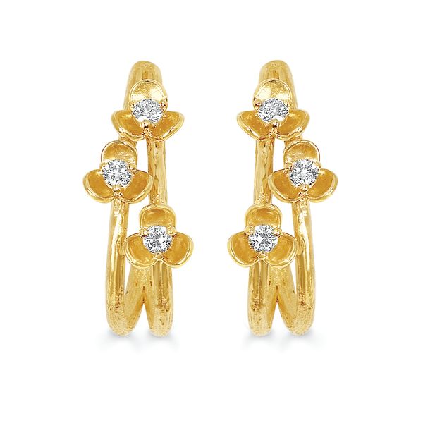 14k Yellow Gold Hoop Earrings