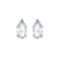 10k White Gold Gemstone Earrings
