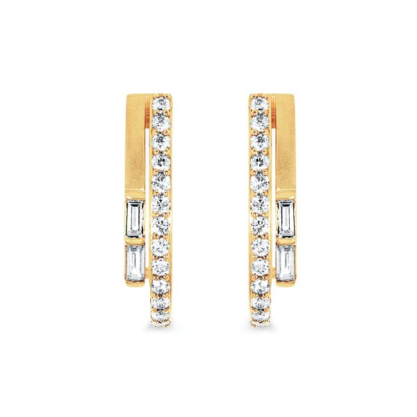 14k Yellow Gold Hoop Earrings