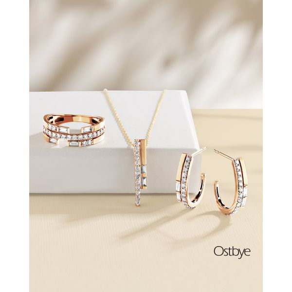 14k Yellow Gold Hoop Earrings - Image 2