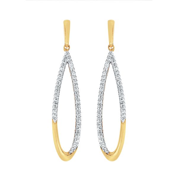 14k Yellow Gold Hoop Earrings