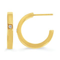 14k Yellow Gold Hoop Earrings
