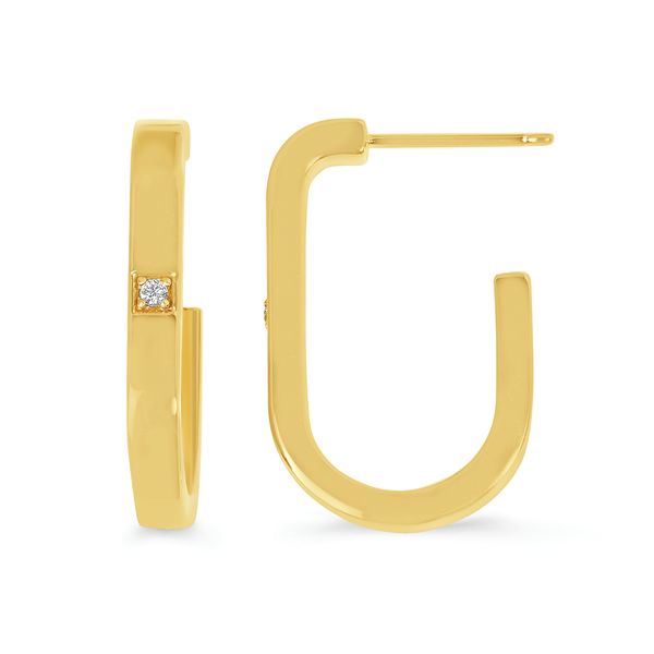 14k Yellow Gold Hoop Earrings