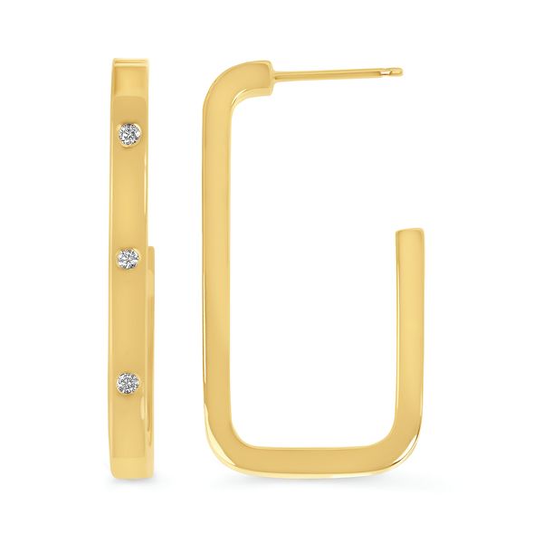 14k Yellow Gold Hoop Earrings