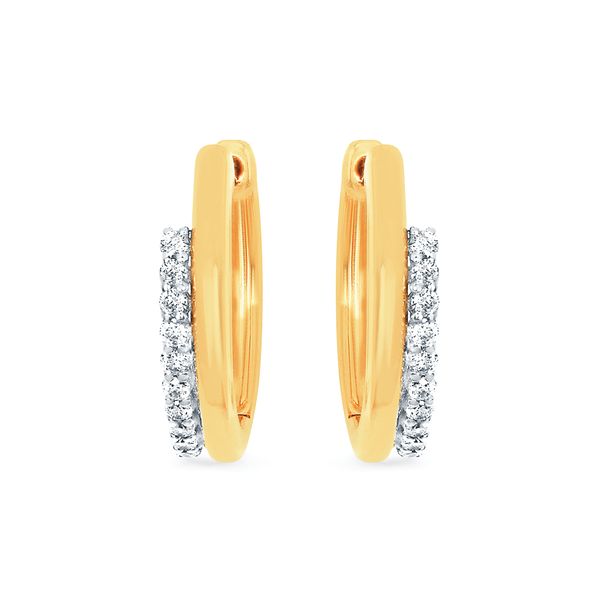14k Yellow Gold Hoop Earrings
