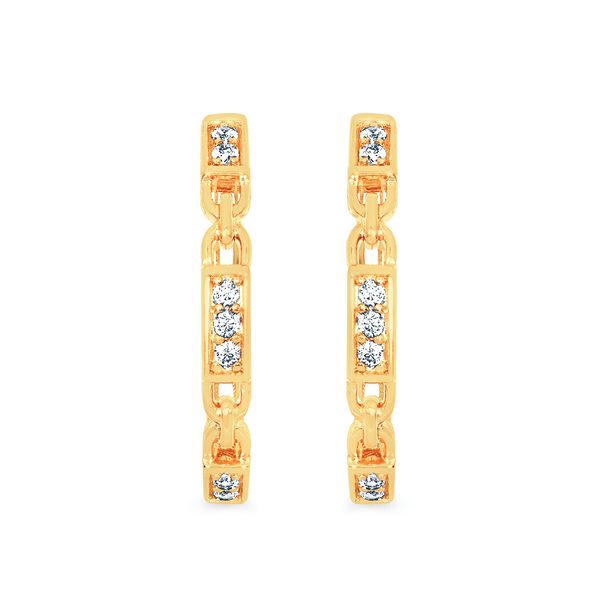 14k Yellow Gold Hoop Earrings