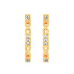 14k Yellow Gold Hoop Earrings