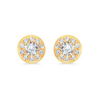 14k Yellow Gold Diamond Earrings
