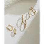 14k Yellow Gold Hoop Earrings - Image 2