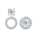 14k White Gold Earring Jackets