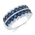 14k White Gold Gemstone Ring