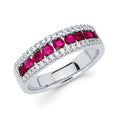14k White Gold Gemstone Ring