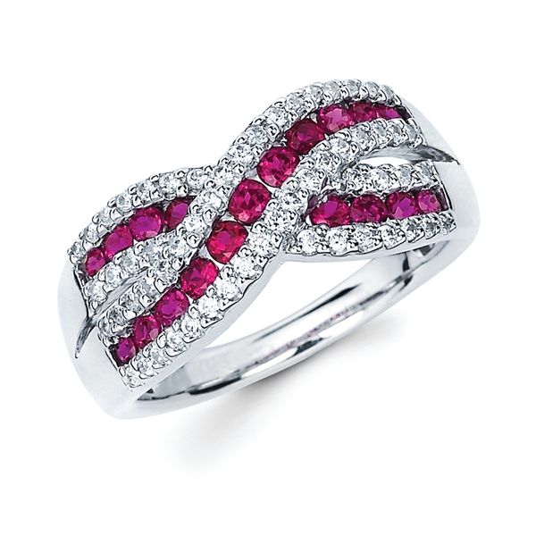 14k White Gold Gemstone Ring