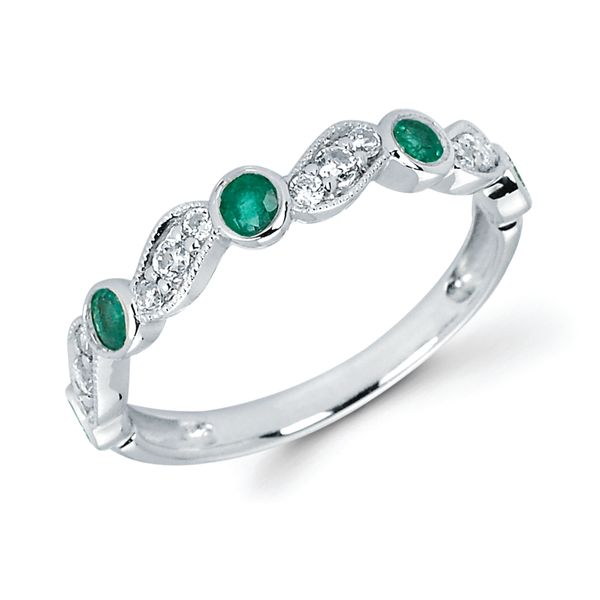 14k White Gold Gemstone Ring