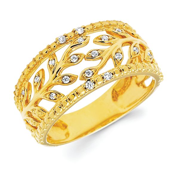 14k Yellow Gold Fashion Ring