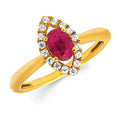 14k Yellow Gold Gemstone Ring
