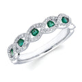 14k White Gold Gemstone Ring
