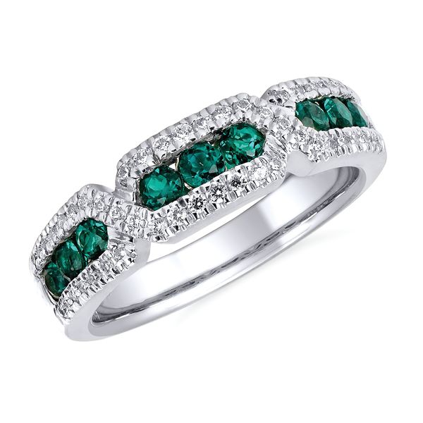14k White Gold Gemstone Ring