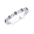 14k White Gold Gemstone Ring
