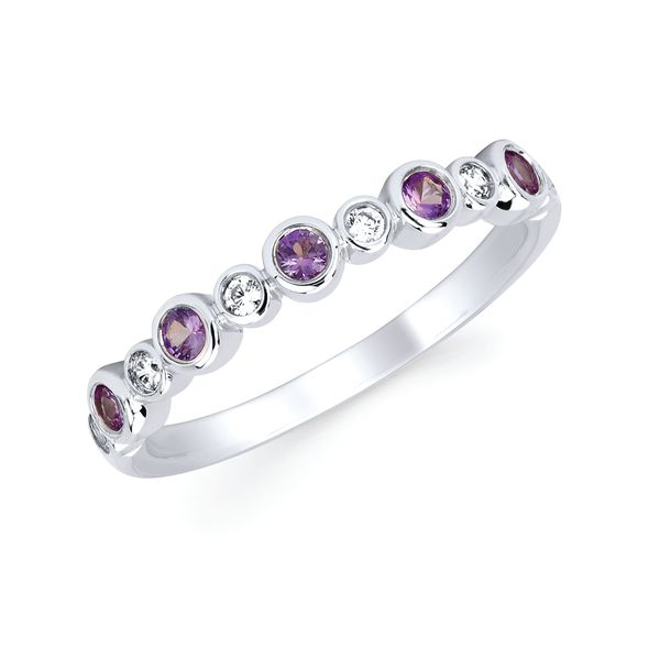 14k White Gold Gemstone Ring