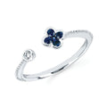 14k White Gold Gemstone Ring