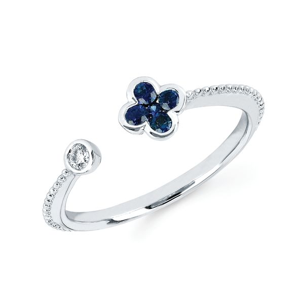 14k White Gold Gemstone Ring