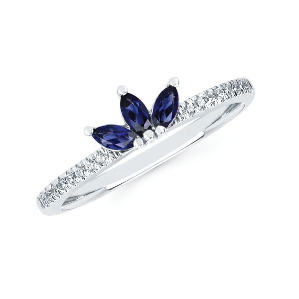 14k White Gold Gemstone Ring