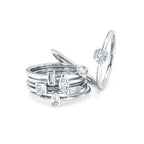 14k White Gold Fashion Ring - Image 2