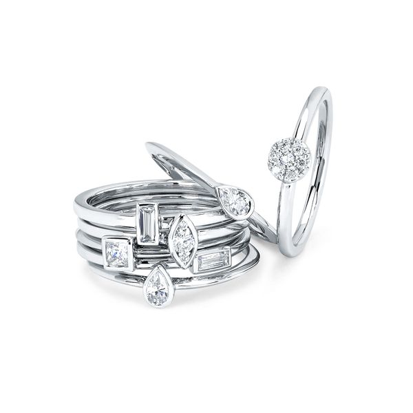 14k White Gold Fashion Ring - Image 3