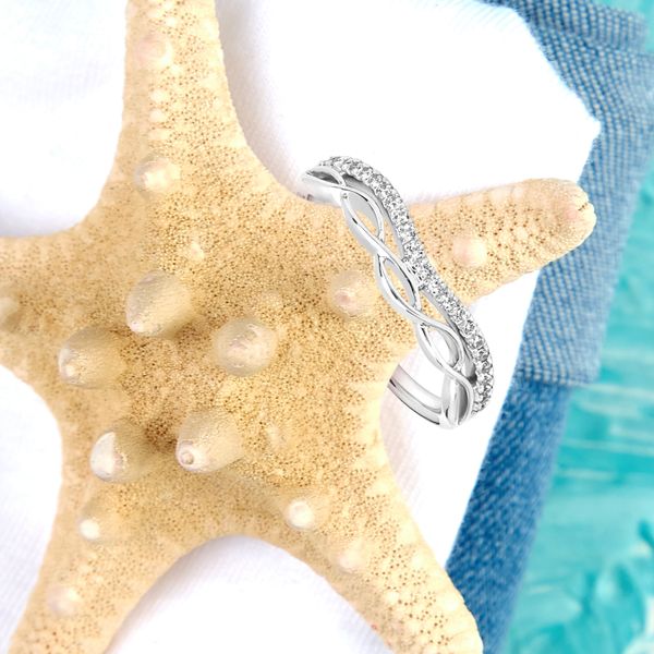 14k White Gold Fashion Ring - Image 3