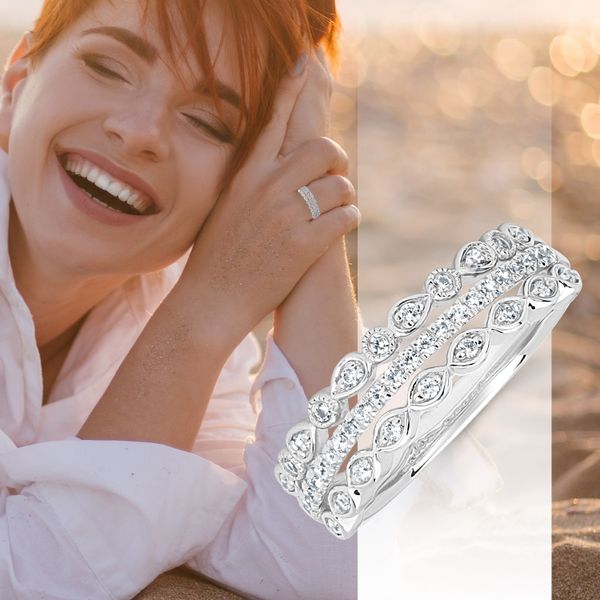 14k White Gold Fashion Ring - Image 3