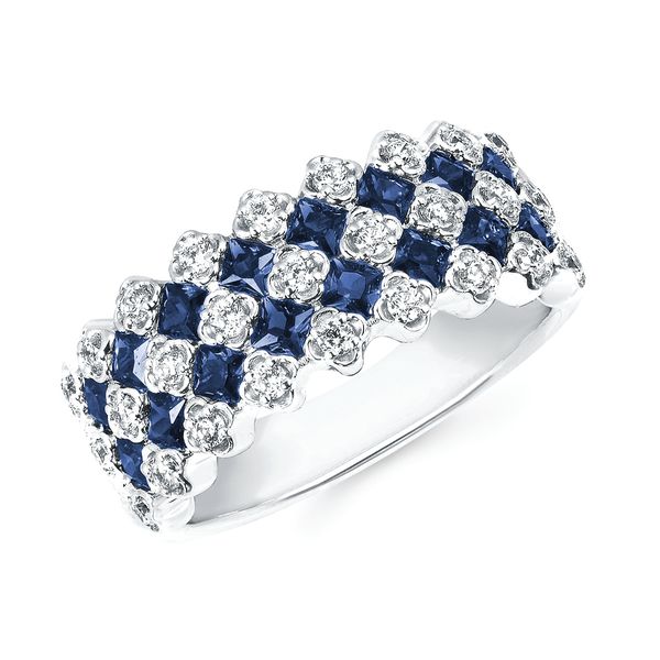 14k White Gold Gemstone Ring