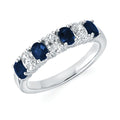 14k White Gold Gemstone Ring