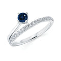 14k White Gold Gemstone Ring