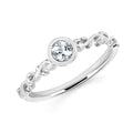 14k White Gold Gemstone Ring