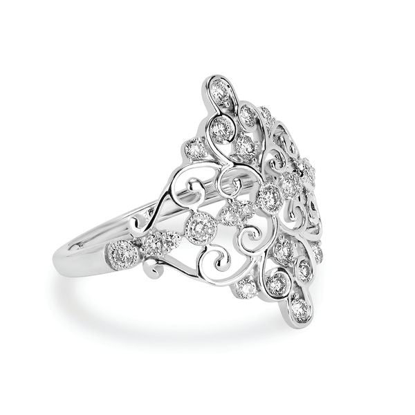 14k White Gold Fashion Ring - Image 3