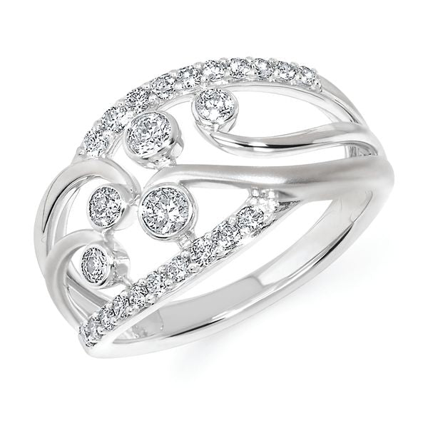 14k White Gold Fashion Ring