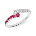 14k White Gold Gemstone Ring