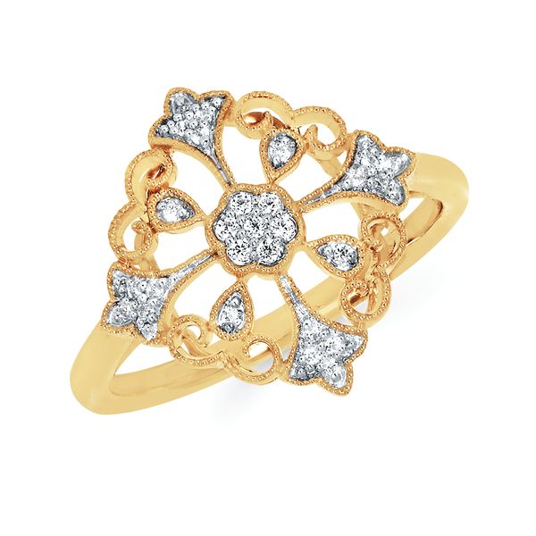 14k Yellow Gold Fashion Ring