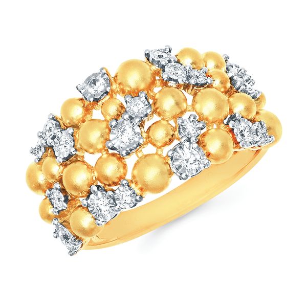 14k Yellow Gold Fashion Ring